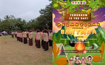 Perkemahan Pelantikan Bantara Ambalan Salahuddin Al-Ayubi dan Rabiah Al-Adawiyah Digelar di Bukit Karacak